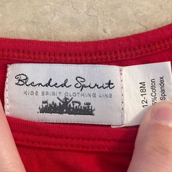 Red Razorbacks Dress with Ruffle Sleeves - Picture 3 of 3